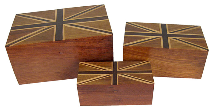 Set OF 3 Union Jack Boxes